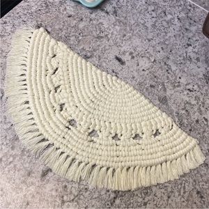 Handmade Bohemian Macrame Mat, Decorative Plant Mat, Table Mat, Home Decor